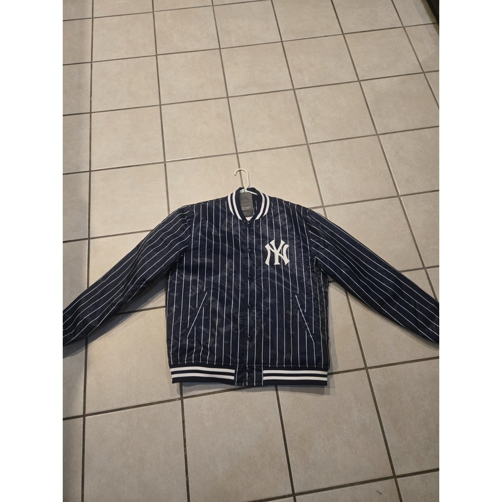 Vintage Majestic New York Yankees Japan Exclusive Satin Pinstripe Jacket XL NWT - Picture 14 of 16